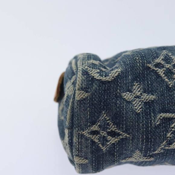 LOUIS VUITTON Monogram Denim Trousse Speedy Pouch Blue M95082 LV Auth 88939 - Picture 15 of 16